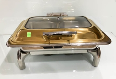 NỒI BUFFET NẮP KÍNH MẠ VÀNG