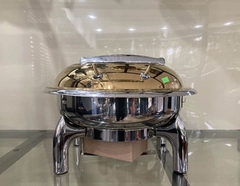 NỒI BUFFET TRÒN MẠ VÀNG NẮP KÍNH CAO CẤP