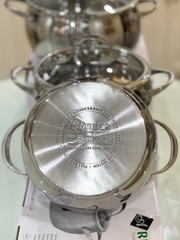 BỘ NỒI INOX THIẾT KẾ HÌNH TRÒN SANG TRỌNG