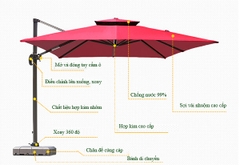 Ô NGOÀI TRỜI LỆCH TÂM 3M SANG TRỌNG