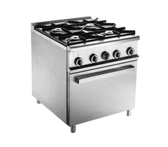 BẾP ÂU DÙNG GAS 4 HỌNG CHO KHÁCH SẠN NHÀ HÀNG