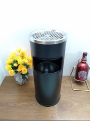 THÙNG RÁC GẠT TÀN INOX HÌNH TRÒN NHỎ