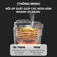 NỒI ÁP SUẤT ĐIỆN BEAR NHỎ GỌN TIỆN ÍCH