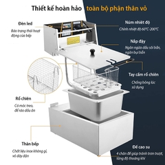 BẾP CHIÊN KHOAI ĐƠN DUNG TÍCH 6L