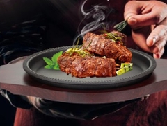 BẢNG GANG ĐEN OVAL CHO NHÀ HÀNG KHÁCH SẠN