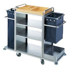 XE ĐẨY DỌN PHÒNG KHÁCH SẠN 3 TẦNG MẪU 6