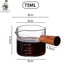 LY ĐONG CAFE THỦY TINH ĐỊNH LƯỢNG