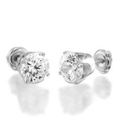 Classic Round in White Gold Lab Grown 1.00ct F/VS2