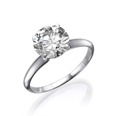 Parisian in White Gold Lab Grown 0.50ct F/VS2
