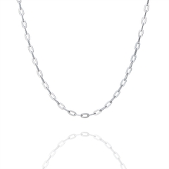 Dây chuyền - Trơn 17 - Màu bạc (Paperclip Chain)