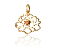 Charm - Hoa mẫu đơn - Vàng đá cam (Tang Flower)