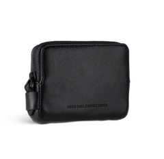 Ví da thắt lưng nam - Màu Ghi đen (Signature Men's Belt Wallet)