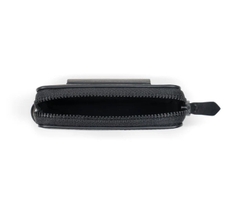 Ví da thắt lưng nam - Màu Ghi đen (Signature Men's Belt Wallet)