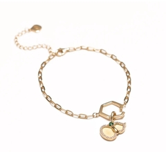 Vòng tay - Trơn - Màu vàng (Paperclip Chain)