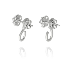 Khuyên tai - màu bạc (Ruyi Charm Hoop)