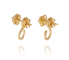 Khuyên tai - màu vàng (Ruyi Charm Hoop)