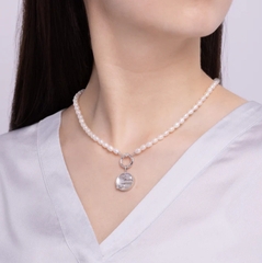 Dây chuyền ngọc trai - Màu bạc (PearlCharm Clasp)