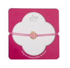 Vòng tay dây nylon - Trái đào hồng (Magical Peach)