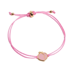 Vòng tay dây nylon - Trái đào hồng (Magical Peach)