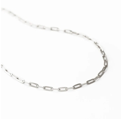 Dây chuyền - Trơn 16 - Màu bạc (Paperclip Chain)
