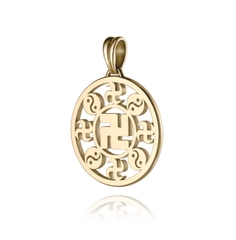 Mặt dây chuyền chữ Vạn vàng 18kt - 22mm (Wan Pendant 18kt Yellow Gold 22mm)