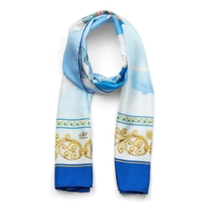 Khăn lụa dài -  Phụng Tiên Trên Thế Giới Sapphire (Phoenix of the Sapphire World)