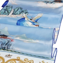 Khăn lụa dài -  Phụng Tiên Trên Thế Giới Sapphire (Phoenix of the Sapphire World)