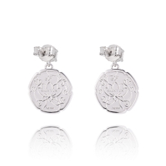 Khuyên tai - tròn (Blue and White Lotus)