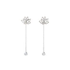 Khuyên tai -  Tiên Nữ Hoa Sen - màu Bạc (Lotus Fairies Earrrings - Silver)