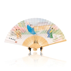 Quạt xếp 2 mặt - Mộc Lan