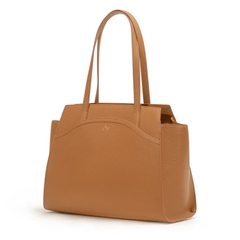 Túi da tote Nét Thanh Nhã Nhà Đường - Màu Camel (Tang Dynasty Grace) (KG)
