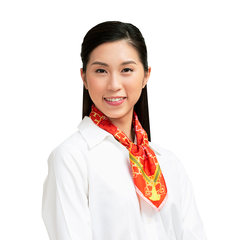 Khăn lụa Nét Tao Nhã Người Mãn Châu - Xanh dương (Manchurian Elegance)