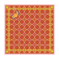 Khăn lụa Nét Tao Nhã Người Mãn Châu - Xanh dương (Manchurian Elegance)