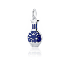 Phụ kiện trang sức (Charm trang trí) - (Porcelain Grace Silver)