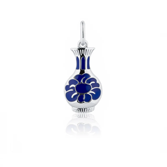 Phụ kiện trang sức (Charm trang trí) - (Porcelain Grace Silver)
