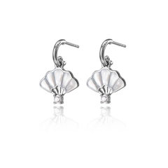 Khuyên tai - (Floral Fan Dangle) - Trắng