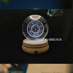 Pha Lê K9 - Hình cầu 8 cm - Mã PLQ08