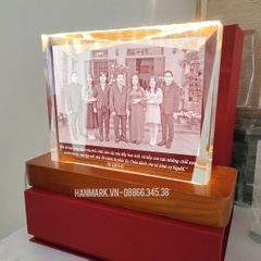 Pha Lê Đế Đèn - Khắc Hình 2D, 3D - Kích Thước 3x12x15 cm - Mã G00