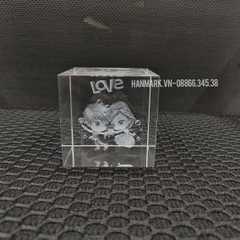 Pha Lê K9 - 6x6x6 cm - Mã PL666
