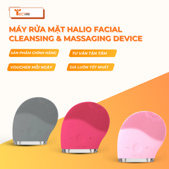 Halio Máy rửa mặt Facial Cleansing & Massaging Device - Xám, Hồng đậm, Hồng nhạt