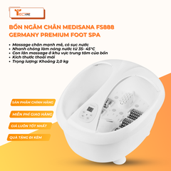 Medisana Bồn ngâm chân FS888 - Mua Combo Tặng kèm Vòi lọc hoa sen Cuckoo