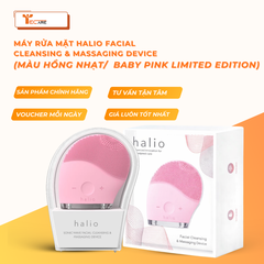 Halio Máy rửa mặt Facial Cleansing & Massaging Device - Xám, Hồng đậm, Hồng nhạt