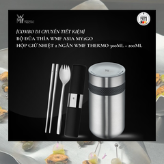 WMF hộp giữ nhiệt 2 ngăn THERMO - Thép không gỉ - Dung tích 300ml + 200ml