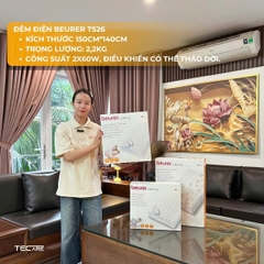 Beurer đệm điện đôi TS26 XXL - công suất 120W