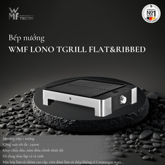 WMF bếp nướng Lono TGrill Flat-Ribbed, thép không gỉ Crormargan - công suất 2100W