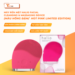 Halio Máy rửa mặt Facial Cleansing & Massaging Device - Xám, Hồng đậm, Hồng nhạt