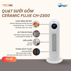 Quạt sưởi gốm Ceramic FujiE CH-2300