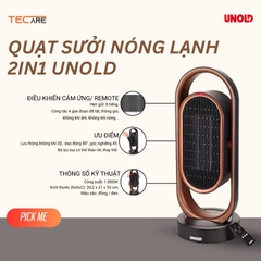 Quạt sưởi nóng lạnh 2in1 Unold 86535