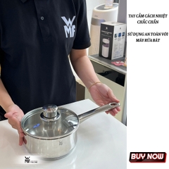 WMF quánh Diadem Plus ( Có Nắp ), thép không gỉ Cromargan - Size 16cm, dung tích 1,7L