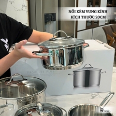 WMF Bộ Nồi 4 Món PROVENCE PLUS - 3 Nồi & 1 Quánh Không Nắp. Quà tặng: Máy sấy tóc Xiaomi